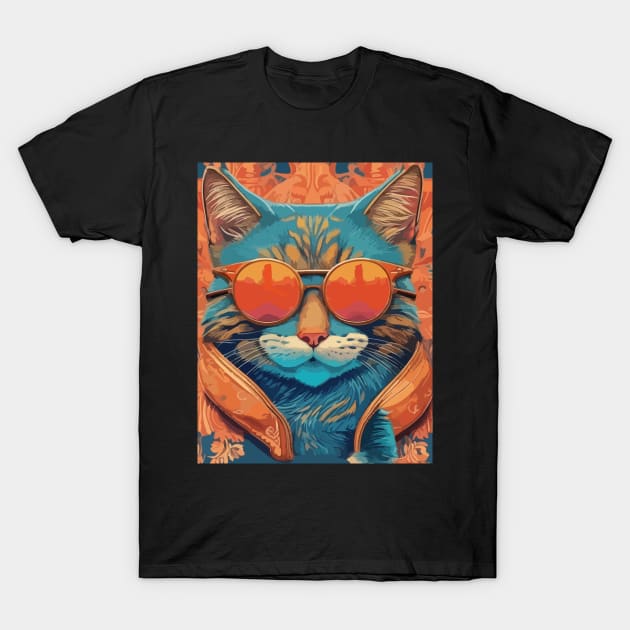 Whisker-Approved Wit - Unleashing Feline Humor T-Shirt by Moulezitouna